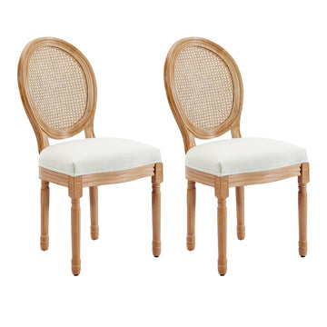 French Country Dining Chairs, Upholstered Dining Chairs Set of 2