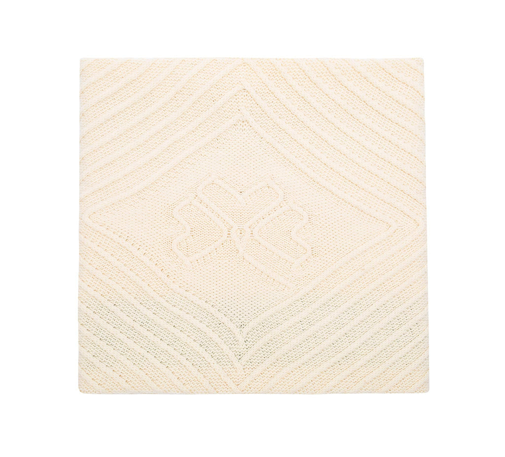Shamrock Aran Throw Irish Blanket 100% 45''x 68'' (114 x 173 cm)