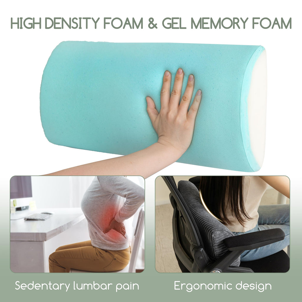 Lumbar Support Pillow for Recliner Chair/Accent Chair/Couch, Memory Foam Back Support Cushion for Elderly, Recliner