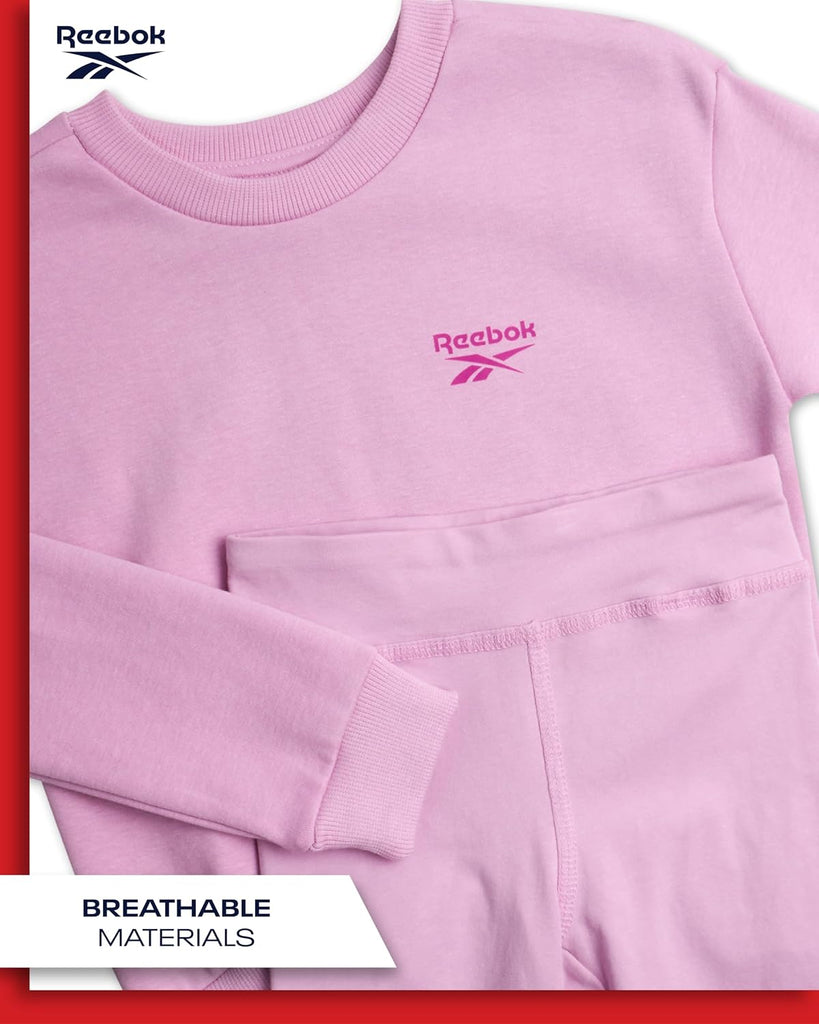 Toddler Girls Piece Fleece Set - Crewneck Sweatshirt & Leggings