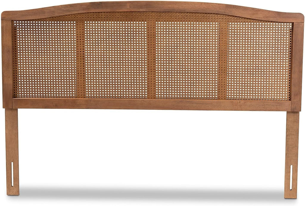 King Wood Headboard, 78.1-inch W 0.8-inch D 40.94-inch H, Ash Walnut