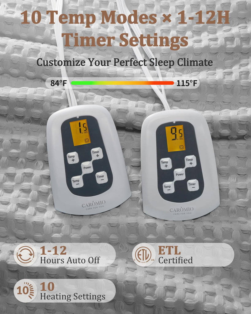 Heated Blanket with LCD Dual Controller