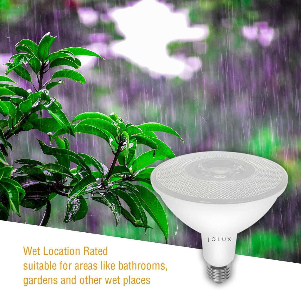 6 Pack Indoor/Outdoor Led Flood Light Waterproof PAR38 LED Bulb,Dimmable,3000K Warm White, 1250LM, ETL, Recessed Can