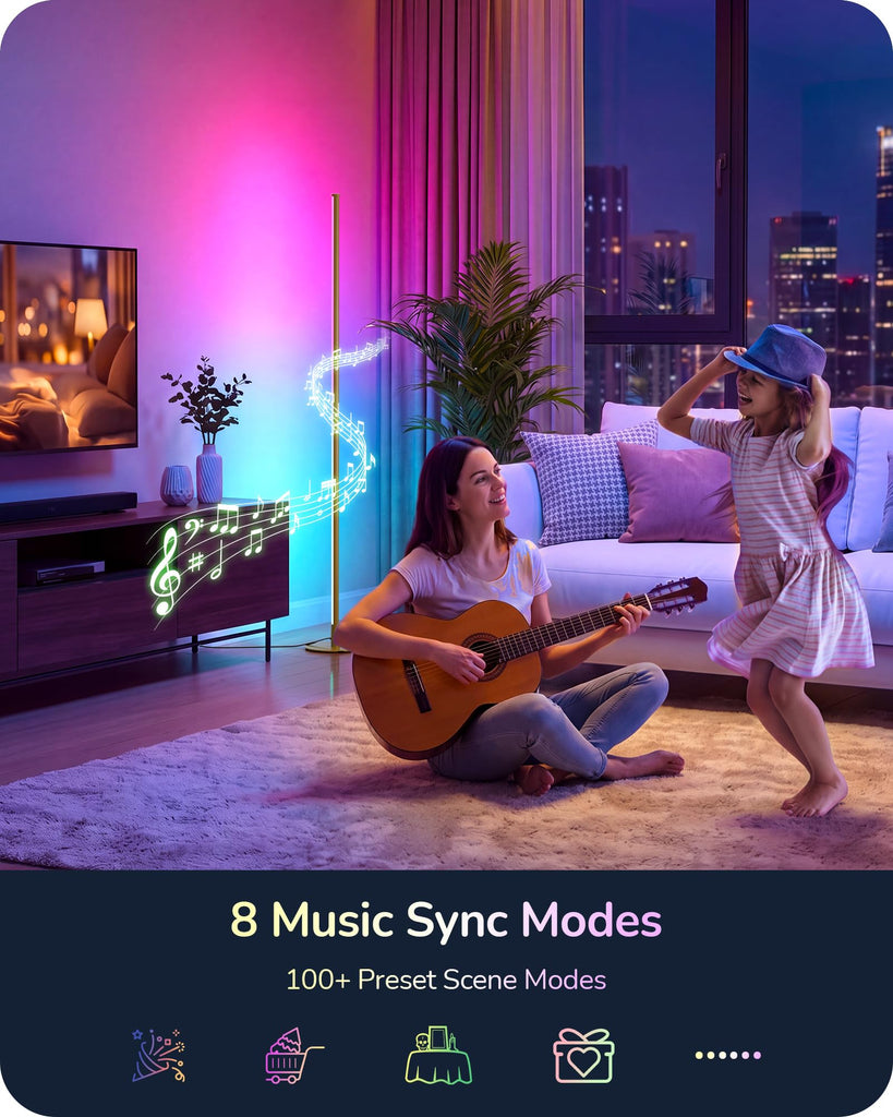 Floor Lamps, Smart App & Remote Control