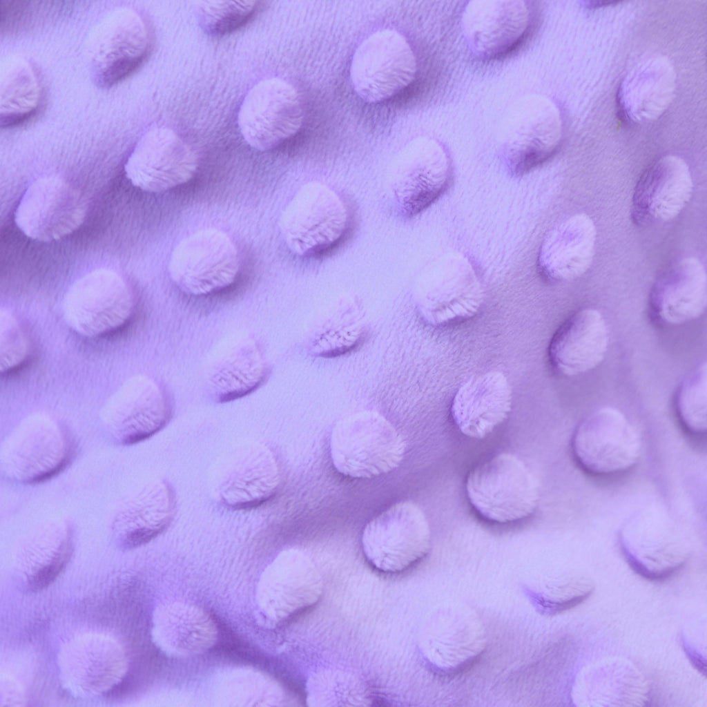 Purple Minky Dot Fabric, by The Yard, 36"x59"