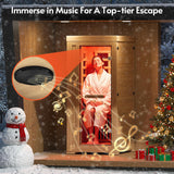 ENSTVER Infrared Wood Sauna 5.4Ft 1 Person