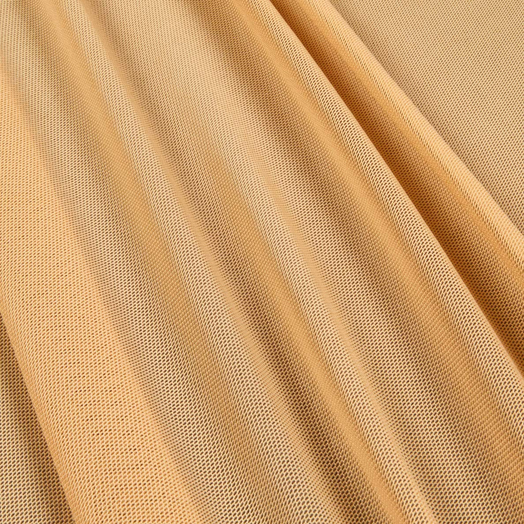 Power Stretch Mesh Fabric Mist Gold, Fabric by the Yard