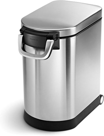 Medium Pet Food Storage Container, Holds 25-29 lb / 11-13 kg of Dry Dog Food, Cat Food, or Bird Seed, Airtight