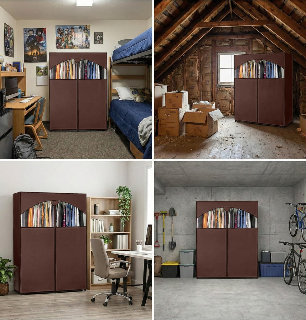 Portable Wardrobe Closet, 65 LBs Large Capacity
