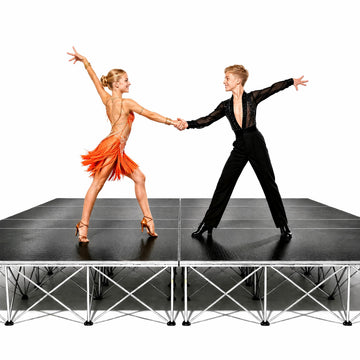 4 Set Portable Stage Platform 4'x4', Foldable Small Stage Platform 48'' L