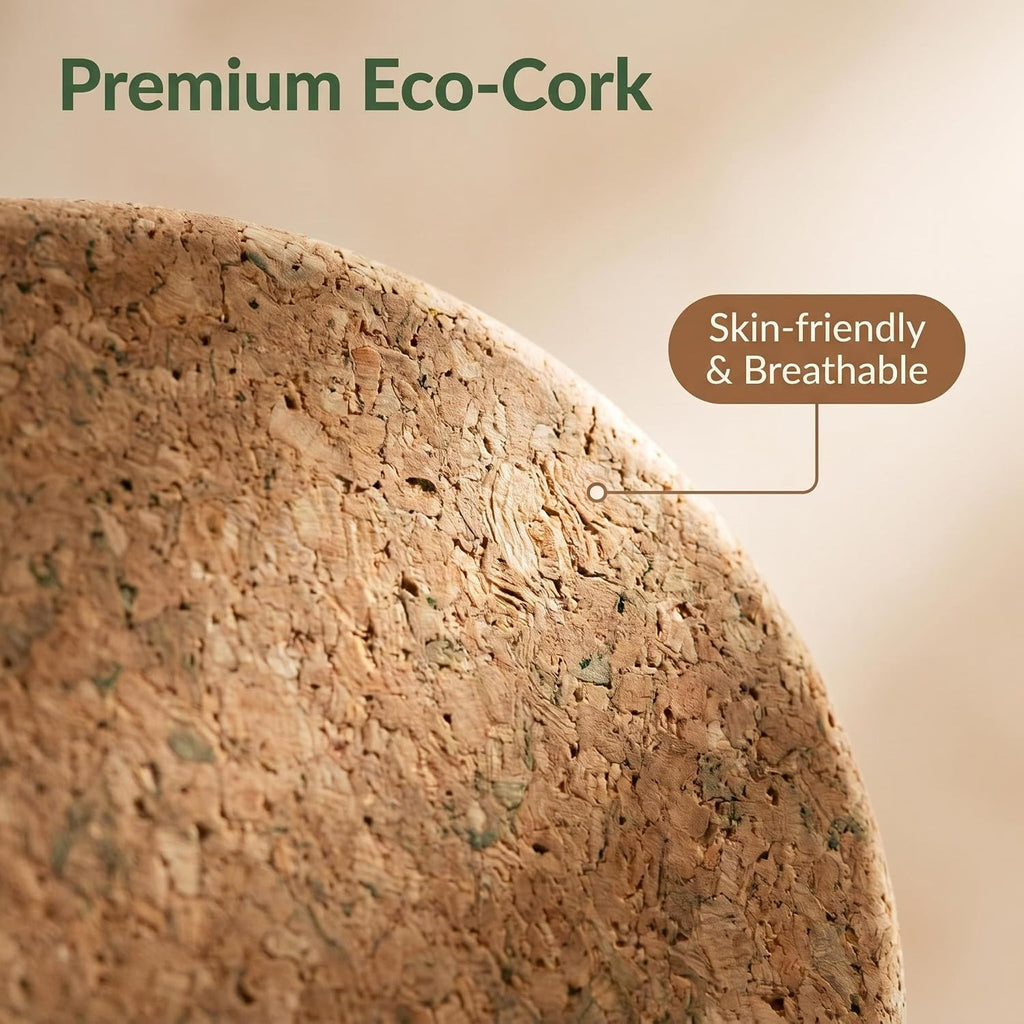 19inch Standing Desk Mat,Round Design Cushioned Cork Anti Fatigue Floor Mat | 0.7" Thick Built‐in Handle, Round Cork