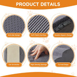 Dog Stairs for Small Dogs, 4-Step Dog Ramp for Bed 19.7" H, Dogs Steps for Bed, Couch