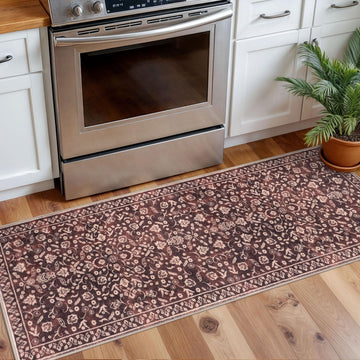 Vintage 2x5 Rug Washable Hallway Runner Non Slip Kitchen Runner