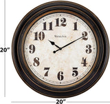 Westclox Traditional Large Wall Clock Battery-Operated Clock for Living Room, Bedroom