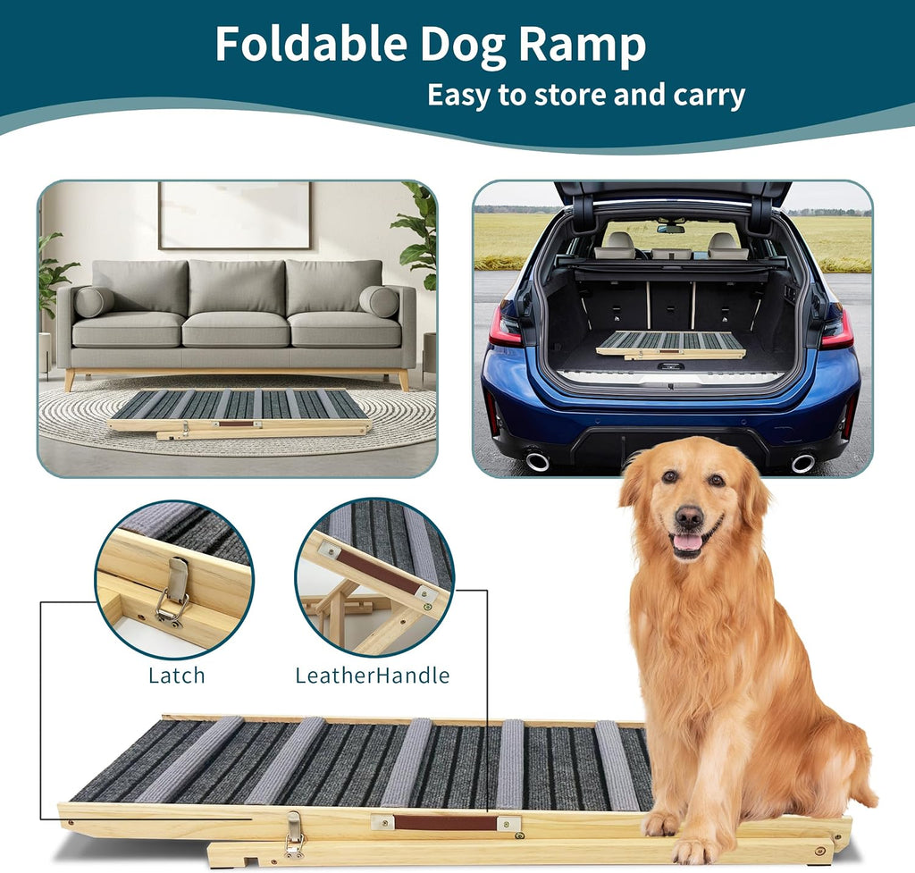 Dog Ramp for Couch, Small Dog Ramp for Sofa 6 Adjustable Height
