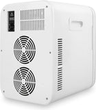 20 Liter Mini Fridge with Temperature Control - White Thermoelectric Cooler and Warmer