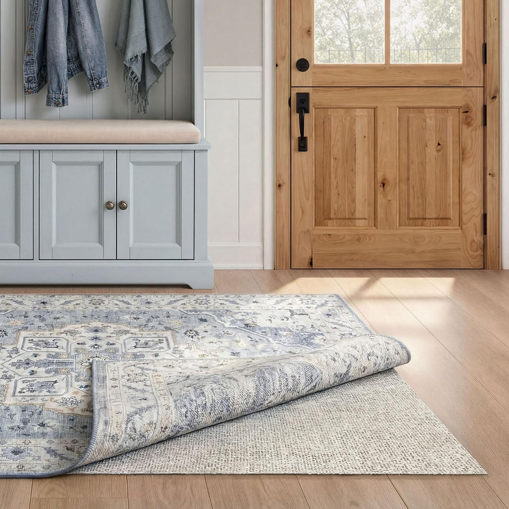 Nature's Grip - 2'x3' - 1/16" Thick - Rubber and Jute - Eco-Friendly Non-Slip Rug Pad - Safe for Your Floors and Your - Set of 6