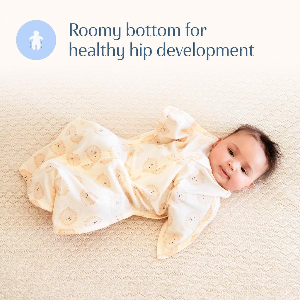 Zipadee-Zip Transition Swaddle - Cozy Baby Swaddle Blanket with Zipper Convenience - Roomy Wearable Blanket for Easy