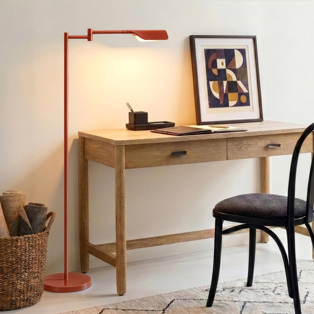 Leaf Pharmacy LED Reading Lamp, Dimmable Floor Lamp with Easy Rotation Over Chair or Desk s & Offices, Adjustable