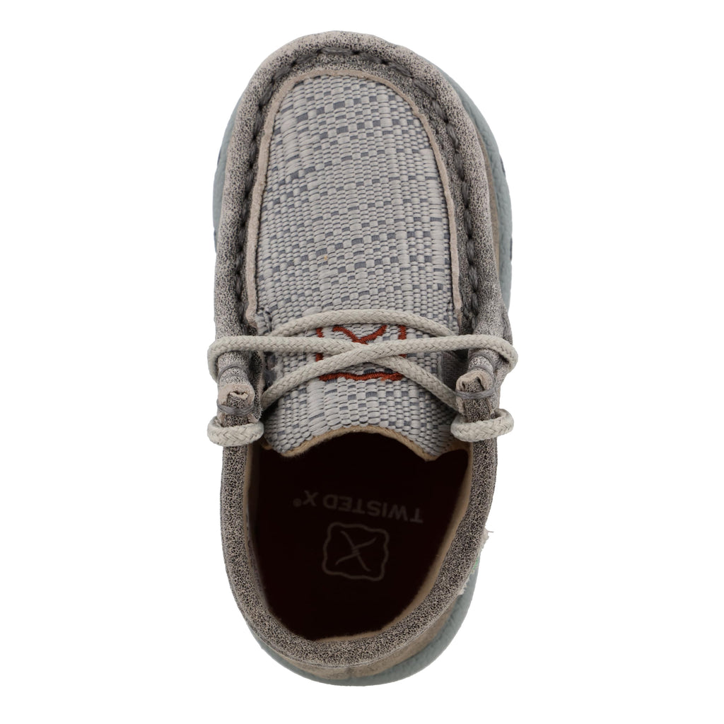 Infant's Driving Moccasins, Grey & Light Grey