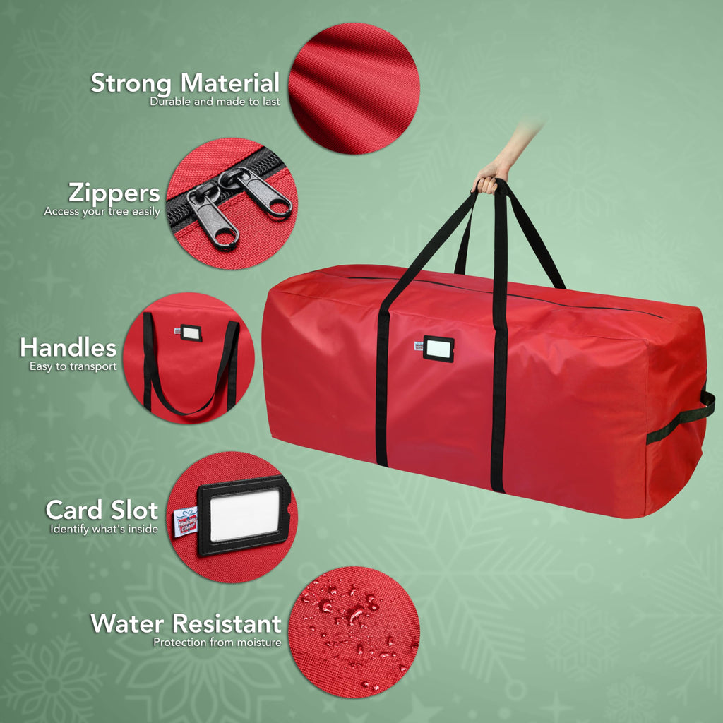 Cheer Christmas Tree Storage Bag Waterproof 7.5ft Red
