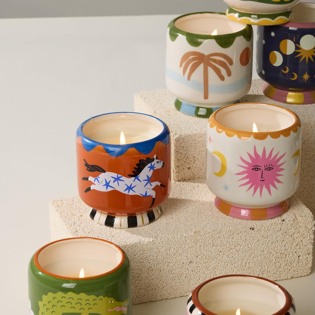 A Dopo Scented Candle, Horse, Sienna Sunset, 8 oz - Set of 8