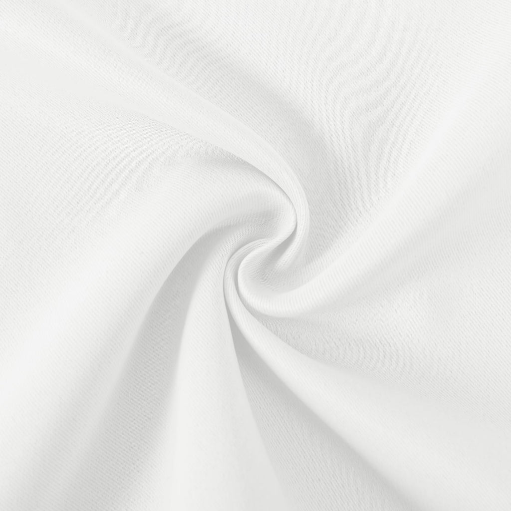 White Rod Pocket Valance for Windows 36 x 16 Inch, 1 Panel