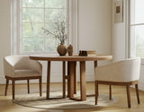 Beige Dining Chairs Set of 2 Mid-Century Modern Dining Chairs
