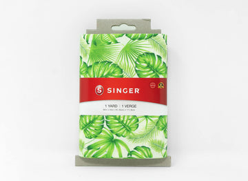 Fabrics, 100% Cotton, Palm Leaves, 1 Yard Cut