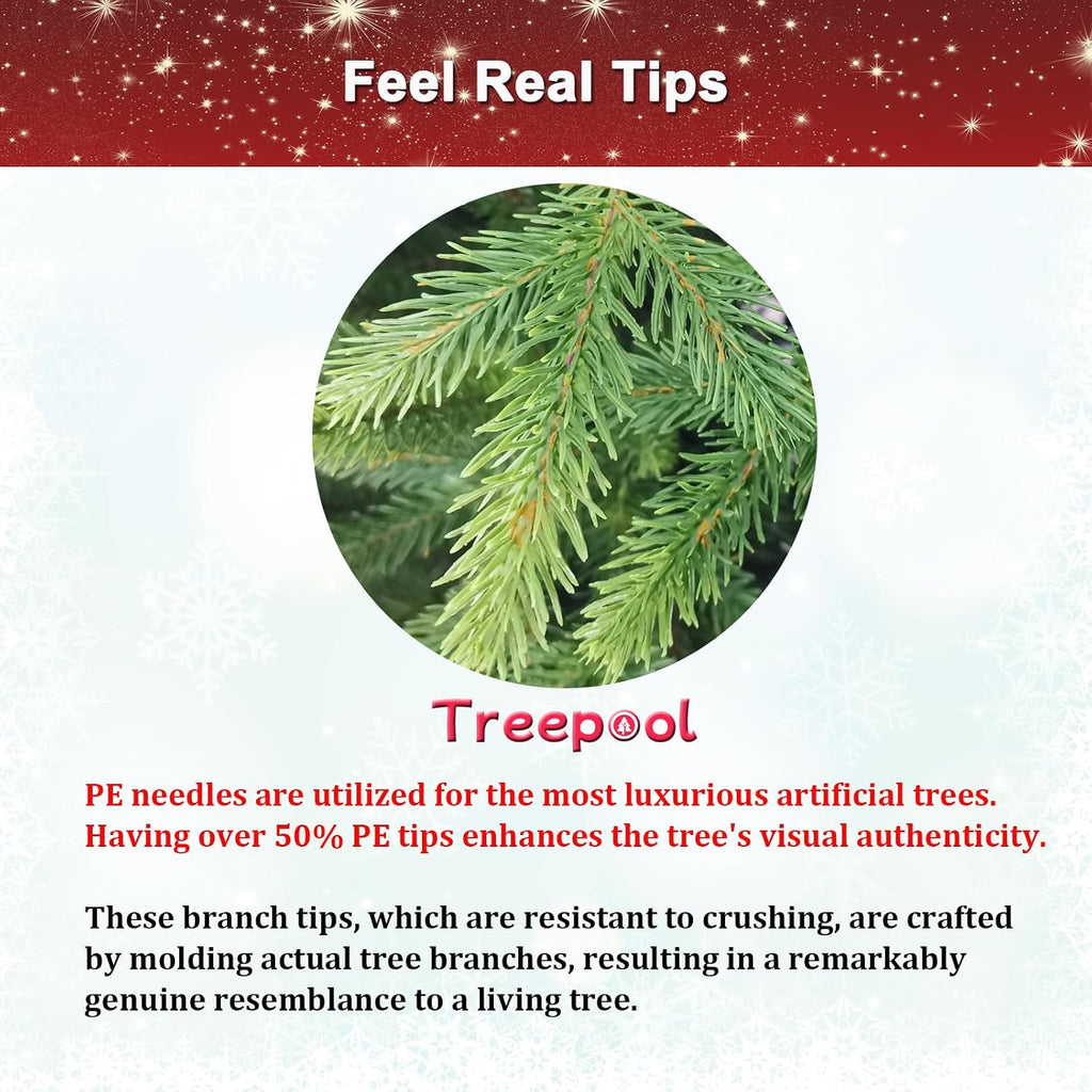 3FT Tabletop Artificial Christmas Tree, 209 PE Tips, Unlit, Office
