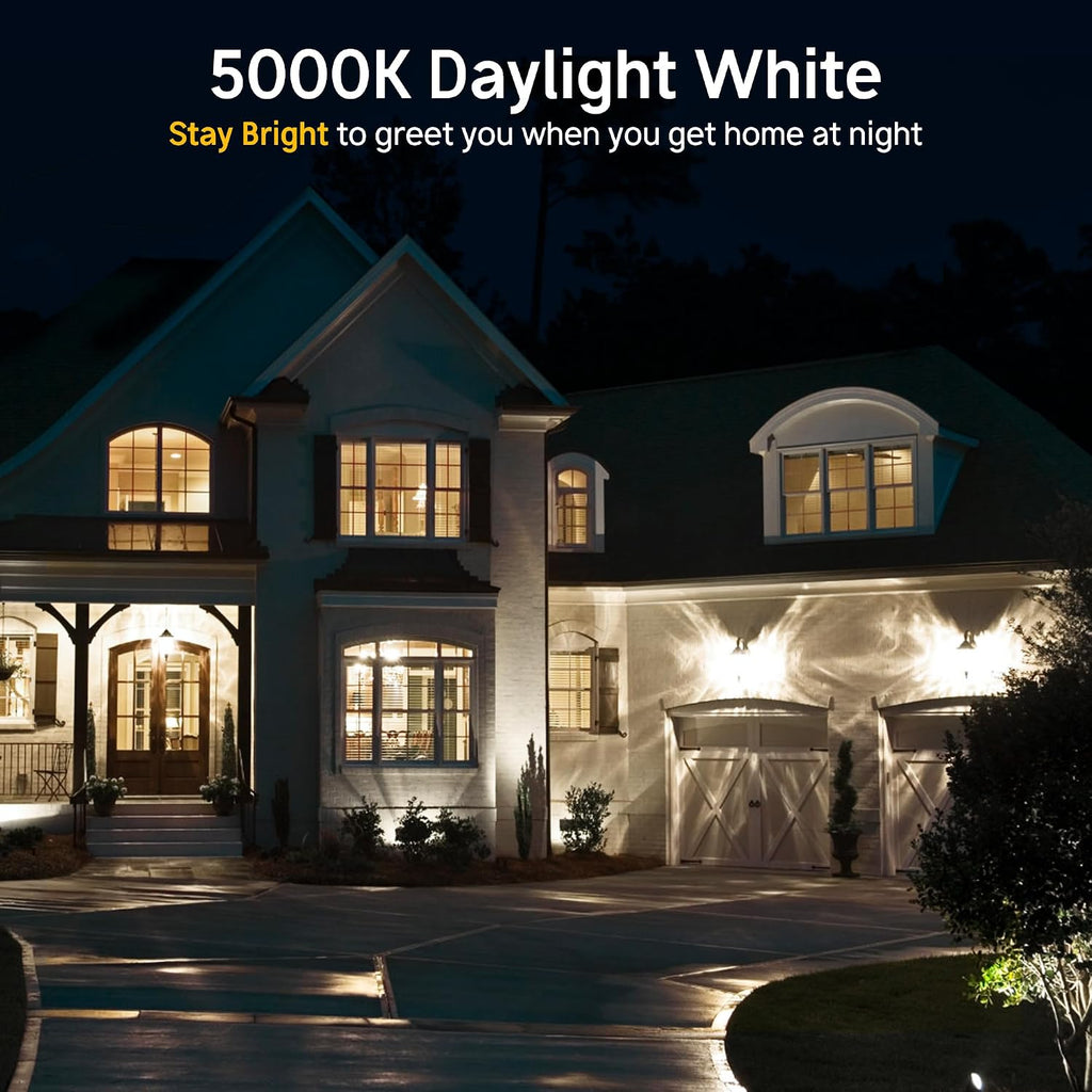 Dusk to Dawn Light Bulbs, 40W Equivalent, 5000K Daylight, 4 Pack