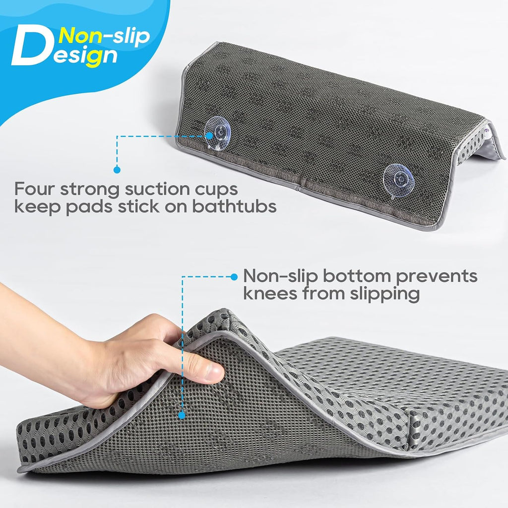 Bath Kneeler Pad Set, Grey