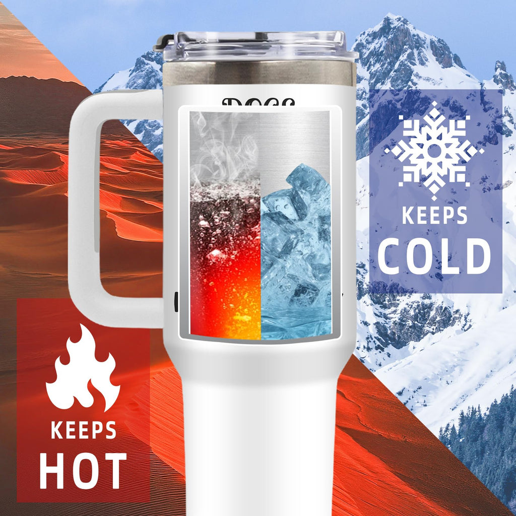 Dog Tumbler 40oz, Insulated Funny Dog Lover Gifts for Women