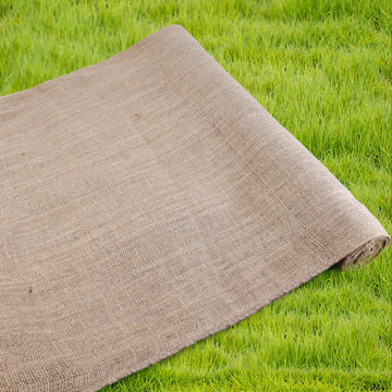 40" x 45 Feet Natural Burlap Fabric Roll, 6.2oz Gardening Burlap for Winter Tree Cover, Weed Barrier, Landscaping