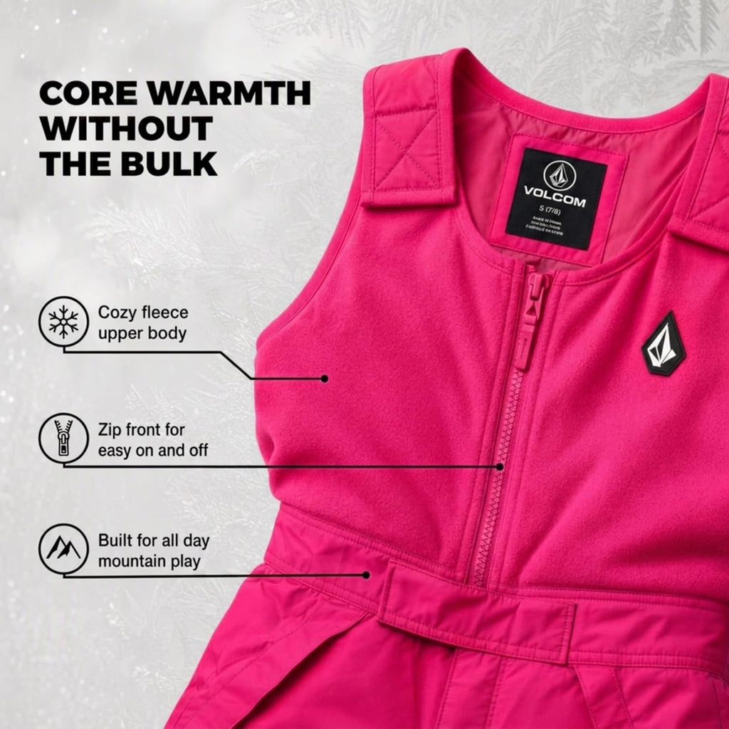 Kids Snow Bib - Fleece Lined Ski Pants Overalls for Boys and Girls