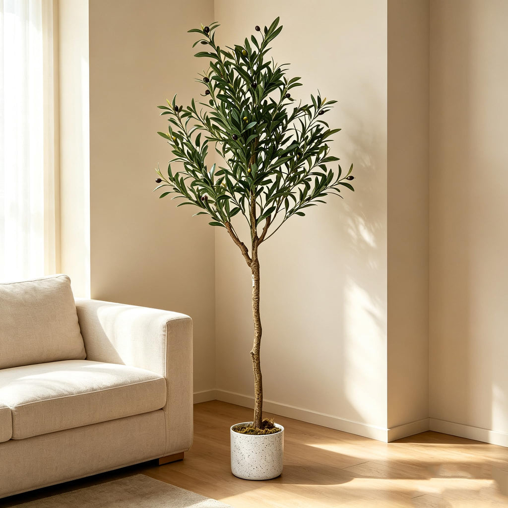 5FT Artificial Olive Tree with Nautral Leaves & 22 Fruits