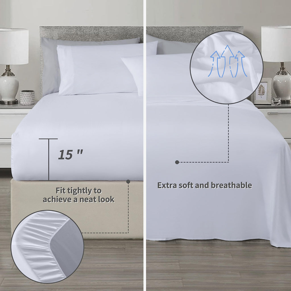 Briar 7-Piece Bed in a Bag - All Season Lightweight Microfiber Comforter Set - Includes Sheets & Shams