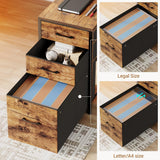 L Shaped Desk with Storage Shelves, 64.5" Reversible U Shaped Office Desk with 3 Fabric Drawers