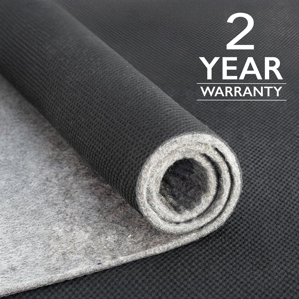 Dual Surface - 5'3" x 7'6" - 1/8" Thick - Felt + Rubber - Non-Slip Backing Rug Pad - Adds Low-Profile Comfort