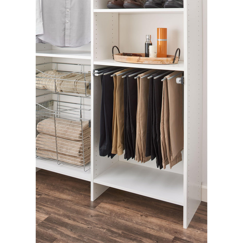 Sliding Pants Rack for Closets, Min Opening Width of 29.75"
