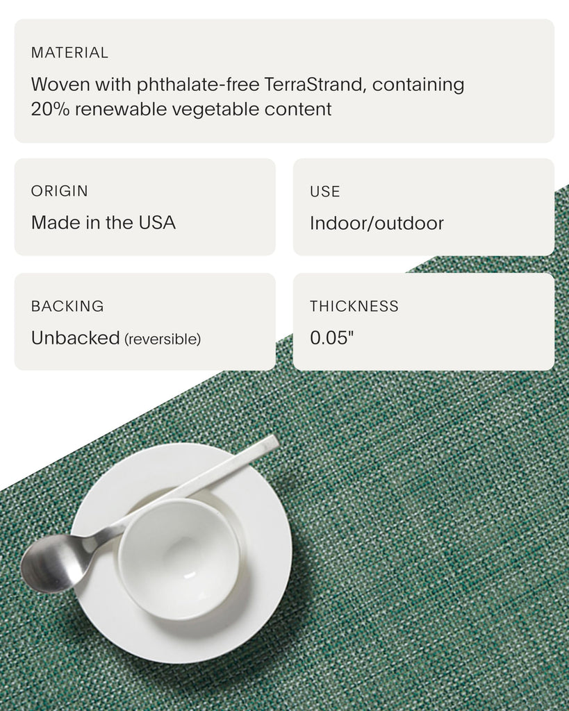 Mini Basketweave Placemats, Woven Oval Placemats Set of 4