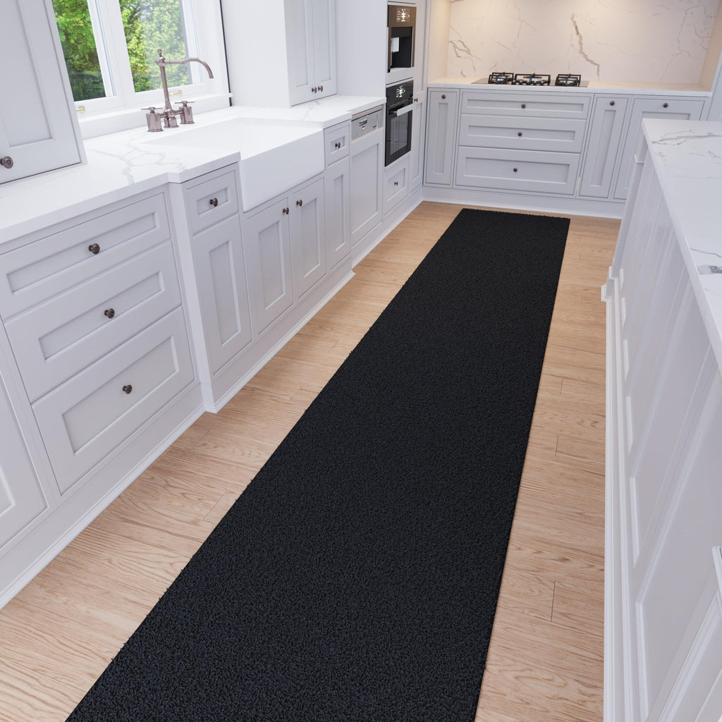 Shag Hallway Runner Rug, Fluffy Runner with Non-Slip Rubber Backing, Soft Non-Shedding Rug, Corridor