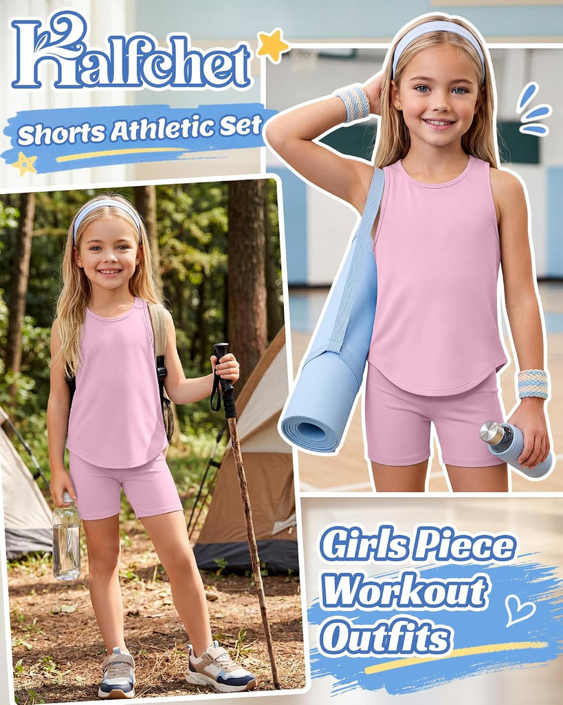 Girls 2 Piece Athletic Sets Workout