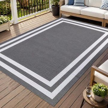 Outdoor Rug,Waterproof Reversible Patio Rugs, Plastic Straw Outdoor Carpet Foldable Plastic Camping