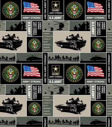 Army Fleece Fabric - Sold by The Yard Y