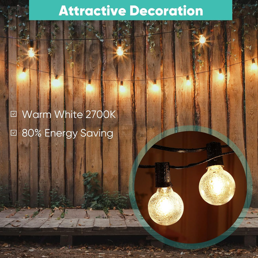G40 LED Light Bulbs Replacement 1w Globe Bulbs Outdoor LED Light Lamp Fits C7 and E12 Candelabra Screw Base