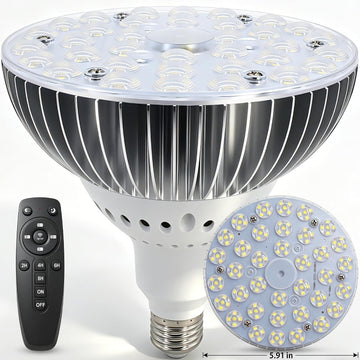 80W (800 Watt Equiv) Large Full Spectrum LED Grow Light Bulb,White