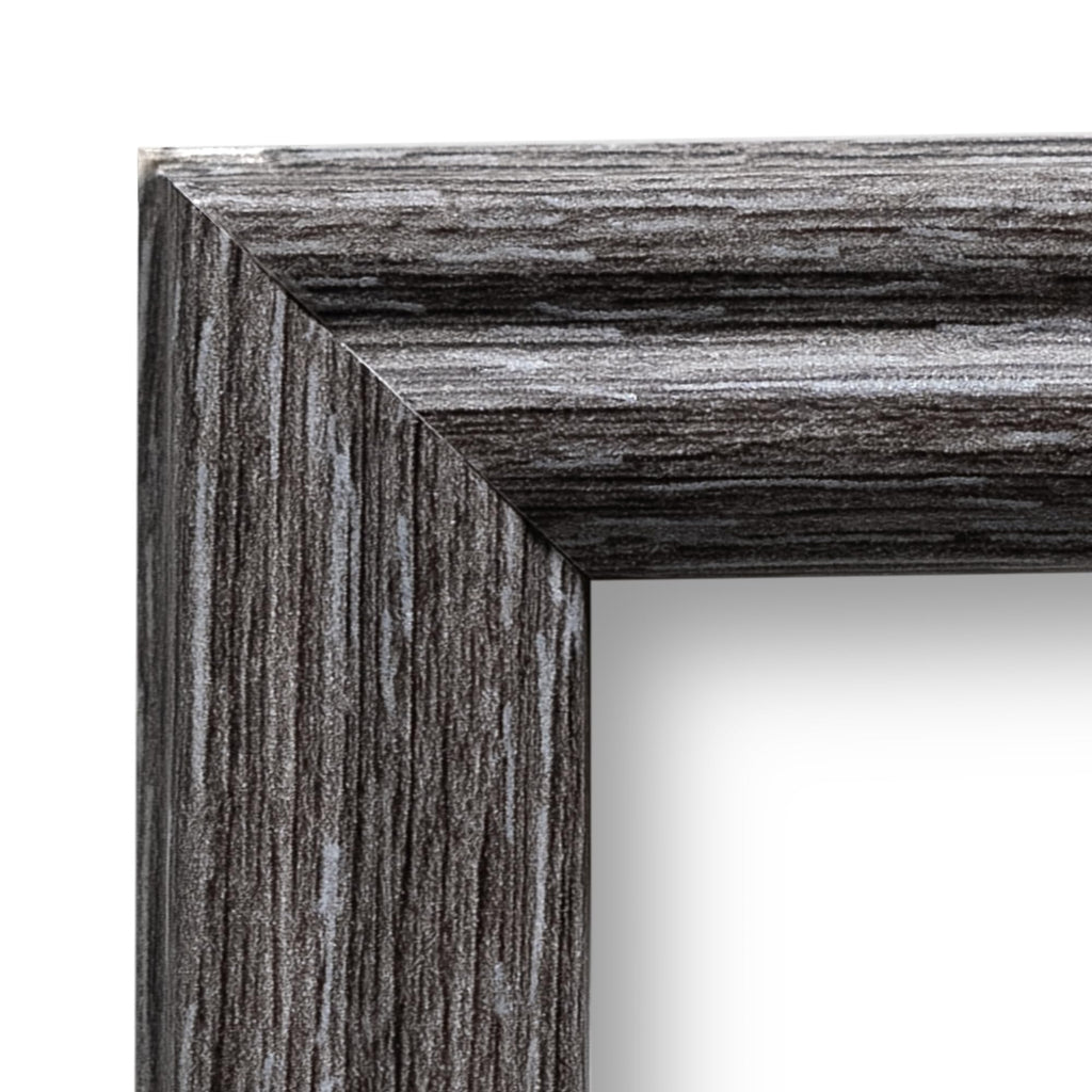 Barnwood Gray A6 Picture Frame .75" Inch Wide - Handmade American Solid Wood Picture Frames with Preinstalled Hangers