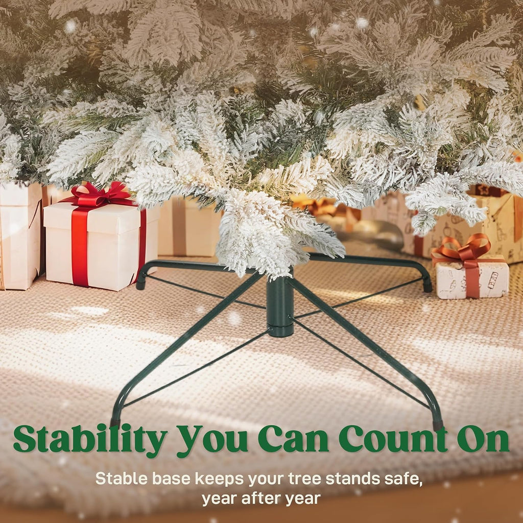 Artificial Spruce Slim Christmas Tree Snow Flocked Xmas Tree