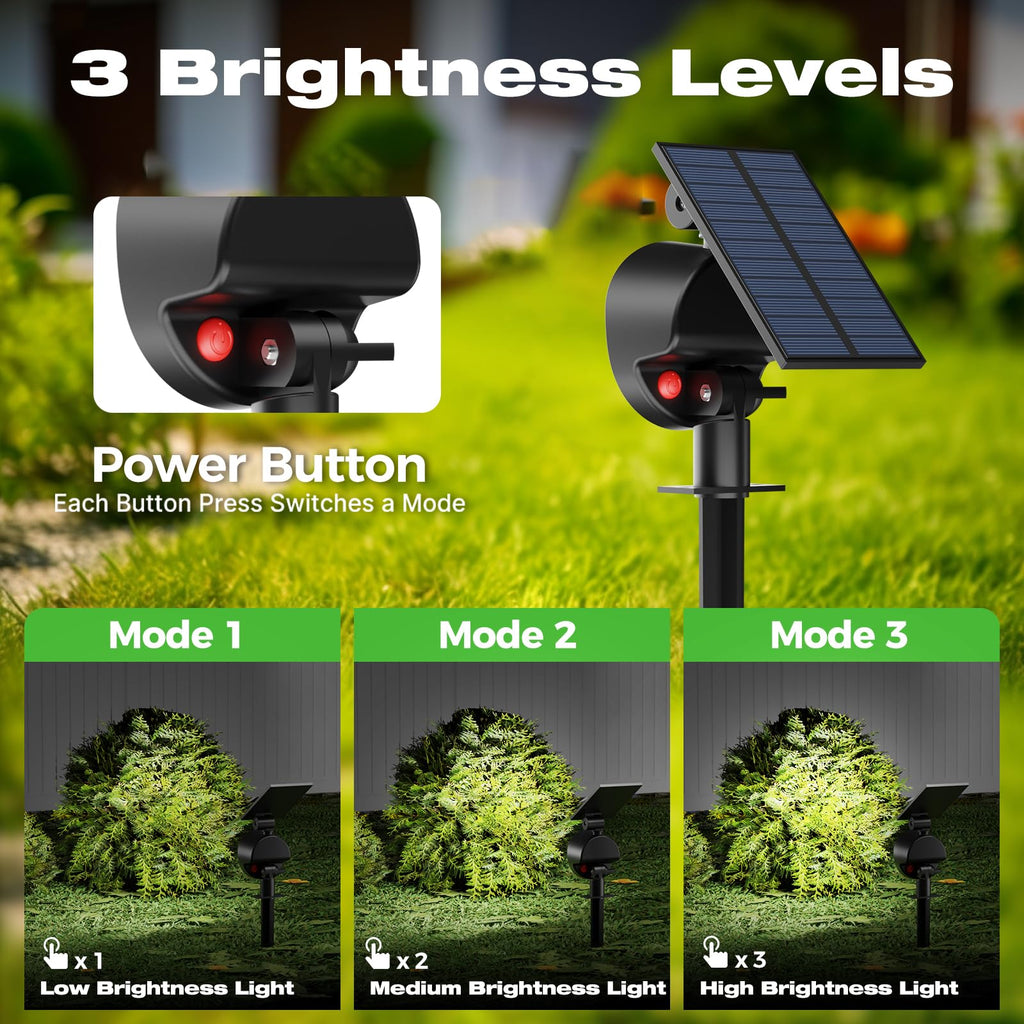 Solar Spot Lights Outdoor Waterproof, Landscape Spotlights